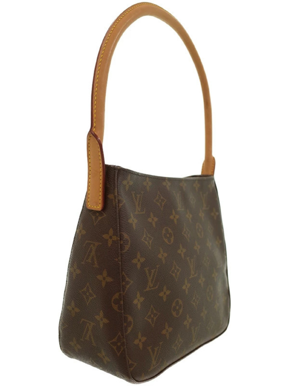 Louis Vuitton Monogram Bag Shoulder Looping Brown